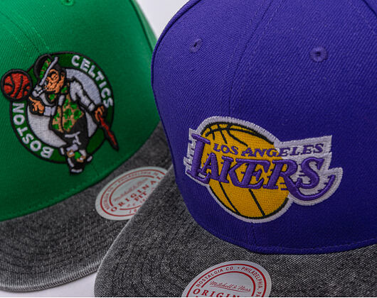 Kappe Mitchell & Ness - NBA Denim Patchwork - LA Lakers - Purple