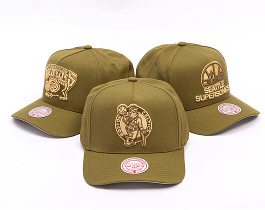 Kappe Mitchell & Ness - NBA Fashion Basic Pro - Boston Celtics - Olive