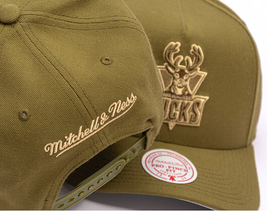 Kappe Mitchell & Ness - NBA Fashion Basic Pro HWC - Milwaukee Bucks - Olive