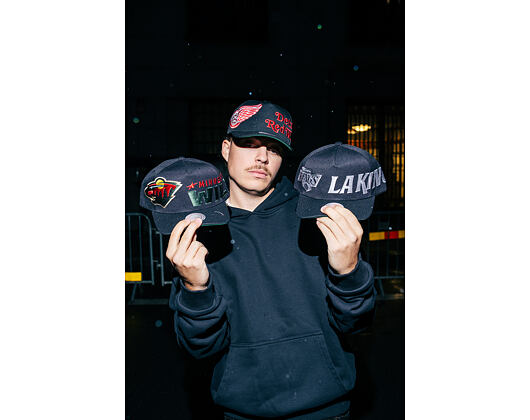 Kappe Mitchell & Ness - NHL Busted Pro Vntg - Los Angeles Kings - Black