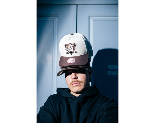 Kappe Mitchell & Ness - NHL Fashion Basic 2T Pro Vntg - Anaheim Ducks - Cream