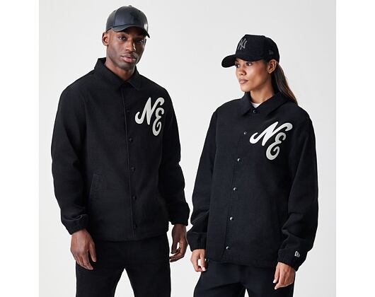 Jacke New Era - Branded Cord Coach Jacket - Black