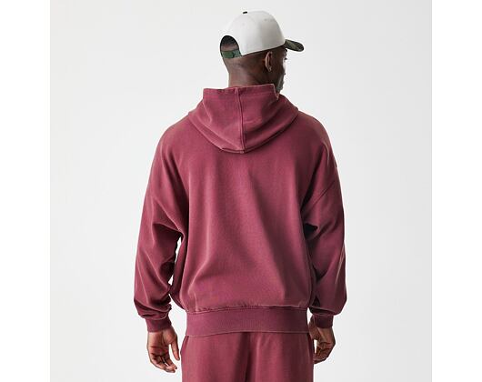 Pullover New Era - Branded Washed Full-Zip Hoody - Burgundy