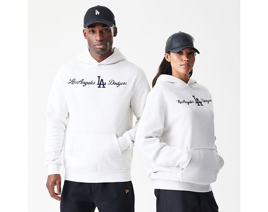 Pullover New Era - MLB Graphic Oversized Hoody - LA Dodgers - Heather Grey