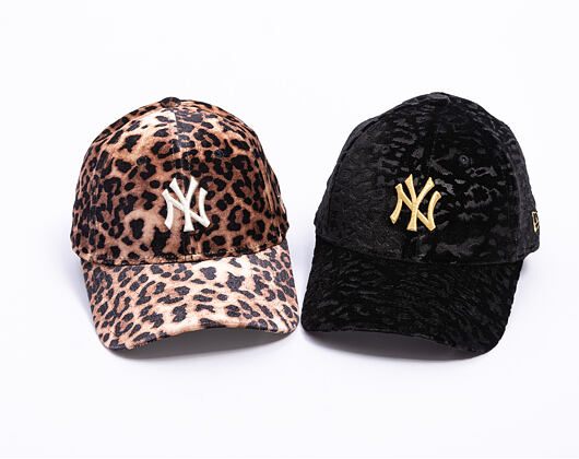 Damen Kappe New Era - MLB Womens Leo Velour 9FORTY - NY Yankees - Brown / Cream