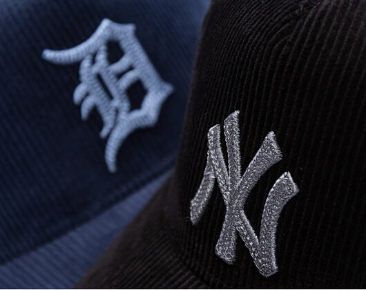 Kappe New Era - MLB Cord 9FORTY A-Frame - NY Yankees - Black