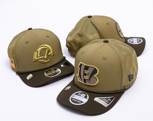 Kappe New Era - NFL25 "Salute to Service" - 9SEVENTY Stretch-Snap - Cincinnati Bengals 