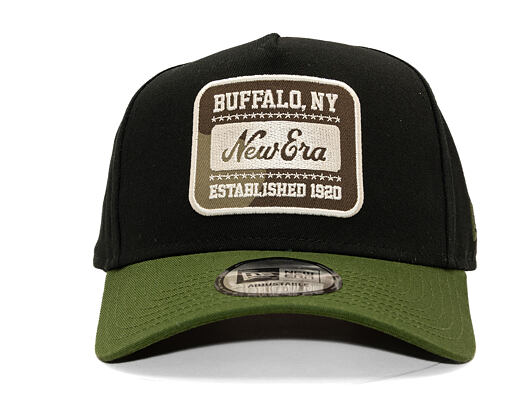 Kappe New Era - Branded Camo Patch 9FORTY A-Frame - Black / Rifle Green