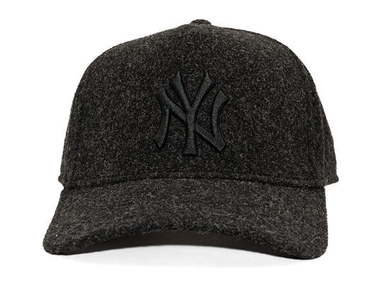 Kappe New Era - MLB Melton Wool 9FORTY A-Frame - NY Yankees - Black