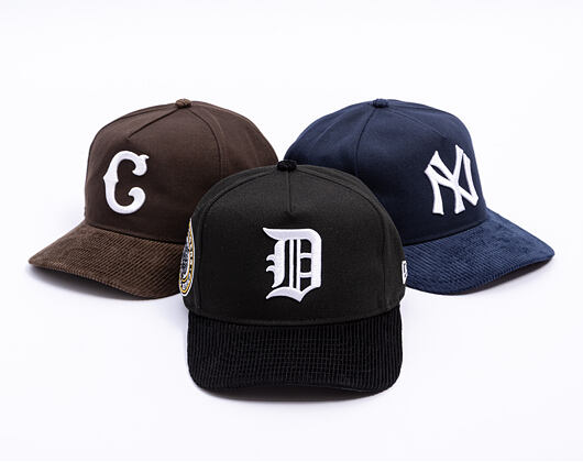 Kappe New Era - MLB Retro Cord Cooperstown 19TWENTY - Detroit Tigers - Black