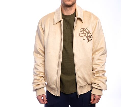 Jacke Karl Kani - Legacy Faux Suede Bowling Jacke - Beige