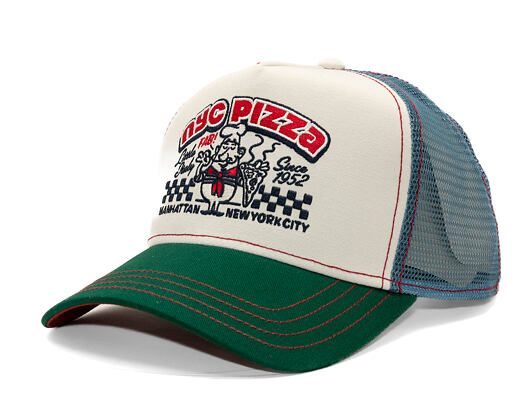 Kappe Stetson - Trucker Cap Pizza by JJ Hats - Green/Off-White