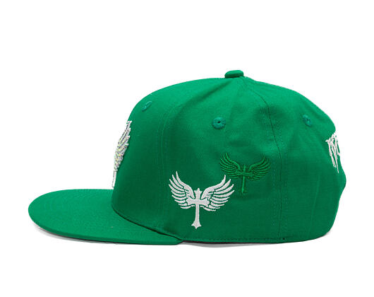 Kappe Reflection Luxury Shine Loud Snapback - Joker Grün / Weiß