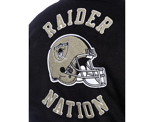 Jacke Mitchell & Ness - NFL Blackout Collection Varsity Jacket Oakland Raiders - Black