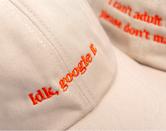 Kappe 8by8 - Dadcap - "idk, google it" - Tan/Orange