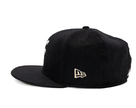 Kappe New Era - 59FIFTY Day - Woll- & Kaschmir-Schriftzug - Schwarz