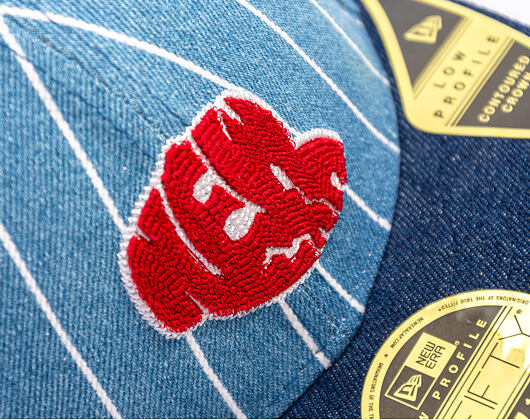 Kappe New Era - 59FIFTY Low Profile Day - Pinstripe Denim Indigo