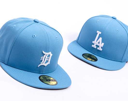 Kappe New Era - MLB Seasonal 59FIFTY - Detroit Tigers - Sky Blue / Pink UV