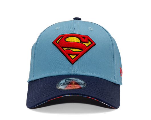 Kinder Kappe New Era - Warner Bros DC Universe 9FORTY - Superman - Sky Blue