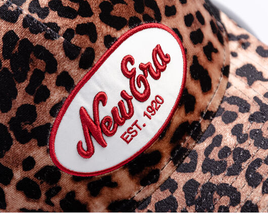 Damen Kappe New Era - Branded Leopard 9FORTY M-CROWN Trucker - Camel