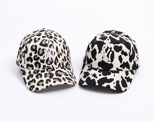 Damen Kappe New Era - MLB Leopard Midi 9FORTY - NY Yankees - Camel
