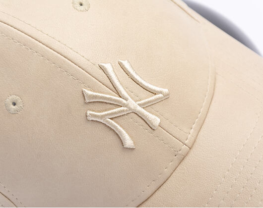 Damen Kappe New Era - MLB PU Leather 9FORTY - NY Yankees - Stone