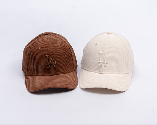 Kappe New Era - MLB Cord 9FORTY M-CROWN - LA Dodgers - Chestnut Brown