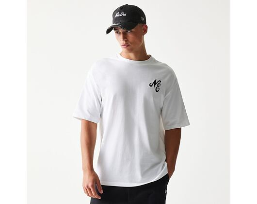 T-Shirt New Era - Floral Graphic Oversized Tee - White