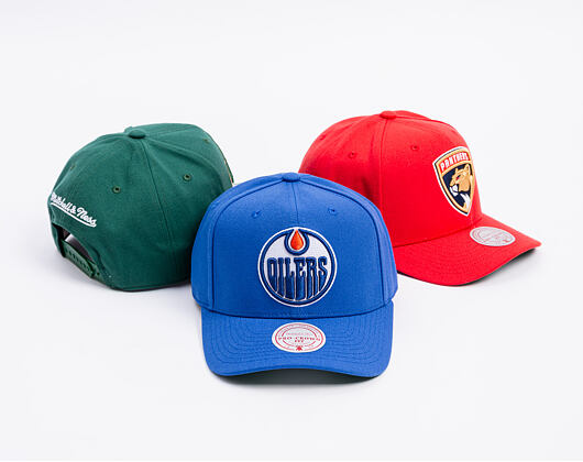 Kappe Mitchell & Ness - Edmonton Oilers - Team Ground 2.0 Pro Snapback - Navy