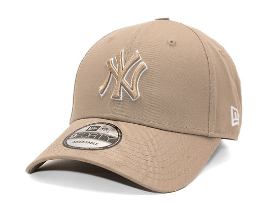 Kappe New Era - MLB Outline 9FORTY - NY Yankees - Light Brown