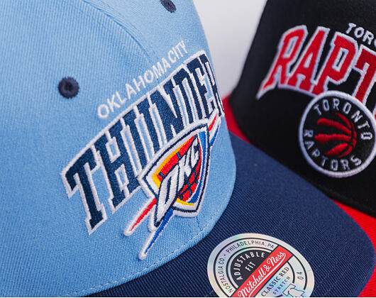 Kappe Mitchell & Ness - NBA Team Arch Snapback - Oklahoma City Thunder - Blue