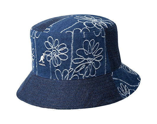 Hut Kangol - TRENDS PACK - Denim Mashup Bucket - Medium Blue Floral