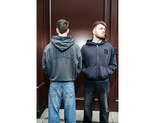 Pullover New Era - MLB Washed Full Zip Hoody - LA Dodgers - Dark Grey