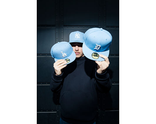 Kappe New Era - MLB Seasonal 59FIFTY - Detroit Tigers - Sky Blue / Pink UV