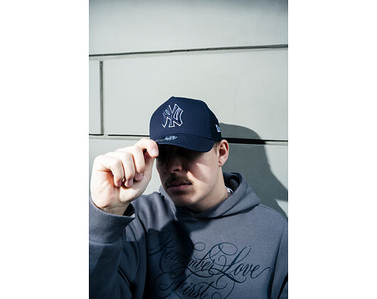 Kappe New Era - MLB Outline 9FORTY Trucker - NY Yankees - Navy