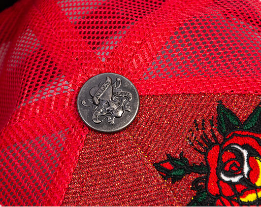 Kappe Ed Hardy - Brave Hearts 6 Panel Metallic Trucker Cap - Samba