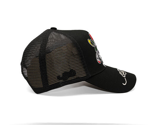 Kappe Ed Hardy - Love-Slowly Twill Front Mesh Trucker - Black