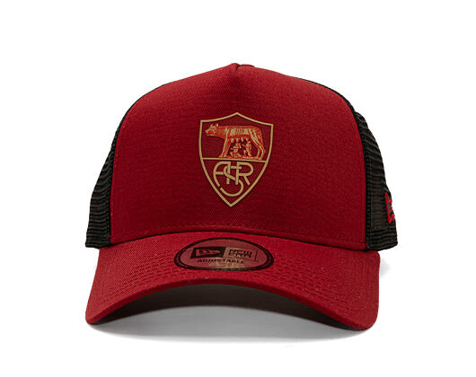 Kappe New Era -  Tonal 9FORTY Trucker - AS Roma - Pinot Red
