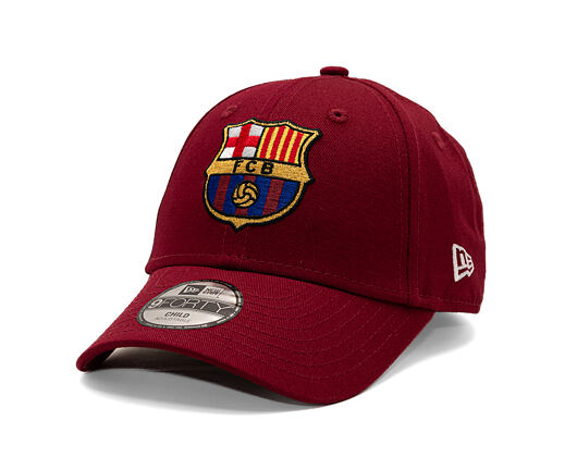 Kinder Kappe New Era - Core Logo 9FORTY Kids - Barcelona FC - Cardinal