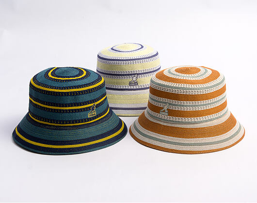 Hut Kangol - Tropic Resort Stripe Lahinch - Rustic Caramel Multi