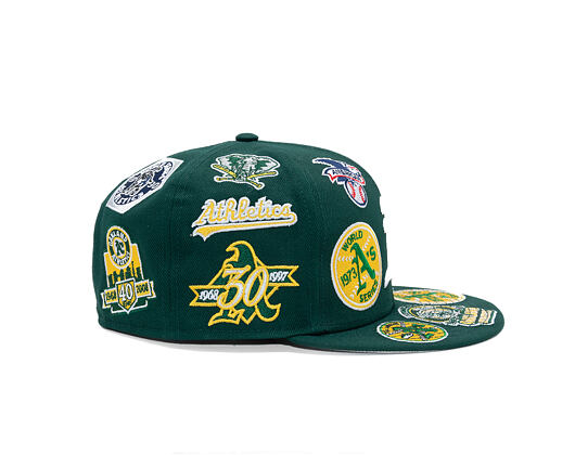 Kappe New Era - MLB All Over Logo 59FIFTY - Oakland Athletics - Team Color