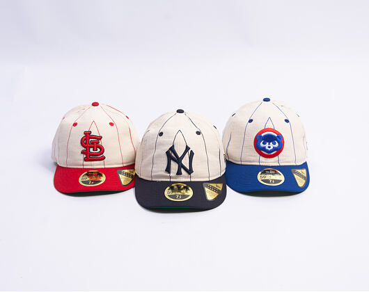 Kappe New Era - MLB Retro Linen Pinstripe 59FIFTY Retro Crown - NY Yankees - Team Color