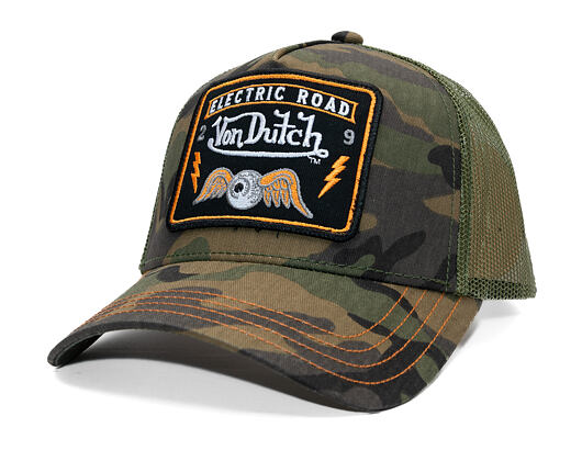 Kappe Von Dutch - Trucker - Electric Road Green Camo