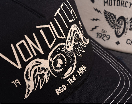 Kappe Von Dutch - Trucker - Eye Out Side Patch Black/White