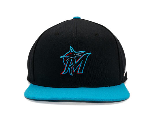 Kappe Nike - Dri-Fit Pro - Miami Marlins - Black 00A/Light Current Blue