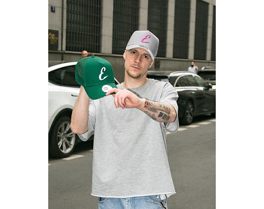 Kappe New Era - Core Logo 9FORTY A-Frame Trucker - Prague Eagles - Grey