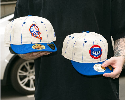 Kappe New Era - MLB Retro Linen Pinstripe 59FIFTY Retro Crown - NY Mets - Team Color