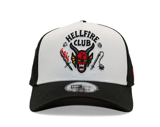 Kappe New Era - Hellfire Club 9FORTY A-Frame - Stranger Things - Black