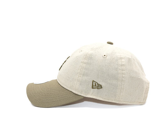 Damen Kappe New Era - Branded Linen 9TWENTY - Stone / New Olive