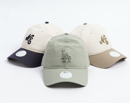 Damen Kappe New Era - MLB Midi Linen 9TWENTY - LA Dodgers - Pastel Green
